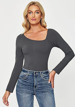 LUVAMIA Fitted Long Sleeve Slim Women Y2K Shirts Raglan Mega Stretch Top Blouses