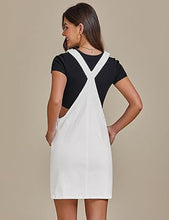 luvamia Women's Casual Straps Denim Overall Pinafore Dress with Pocket