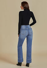 Women's High Waist Regular Fit Slight Stretch Flare Jeans Bell Bottoms