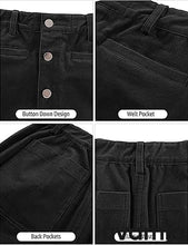 LUVAMIA Women High Waist Button Front Corduroy Midi Skirt with Pockets 2025 Fall Winter