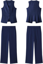 luvamia Two Piece Sets for Women Vest Pantsuits Set Dressy Business Casual Outfits