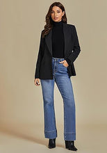 Women's High Waist Regular Fit Slight Stretch Flare Jeans Bell Bottoms