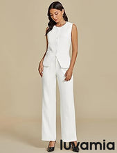 LUVAMIA Women's 2 Piece  Suiting Business Casual Pantsuits Outfit