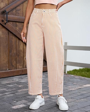 luvamia Barrel Jeans for Women Trendy Baggy Wide Leg Striped High Waisted Cropped Casual Pinstripe Stretchy Denim Pants