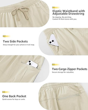 luvamia Hiking Shorts for Women Cargo 7" High Waisted Lightweight Quick Dry Golf Summer Casual Shorts with Pockets