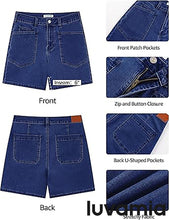 luvamia FleXclusive Jean Shorts Womens High Waisted Trendy Stretchy Denim Shorts Casual Summer Jorts with Pockets Concert Outfits