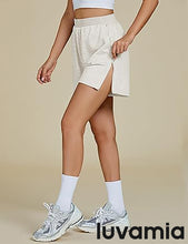 LUVAMIA Women's High Waist Elastic Waistband Shorts Regular Comfort Silhouette