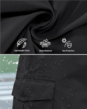 luvamia Hiking Shorts for Women High Waisted Pull On Cargo Casual Golf Water Resistant 7 Inch Inseam Mid Thigh Shorts