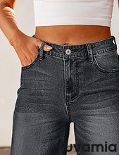 LUVAMIA Denim Bermuda Shorts for Women High Waisted  Stretchy  Straight Leg Jeans