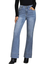 Women's High Waist Regular Fit Slight Stretch Flare Jeans Bell Bottoms