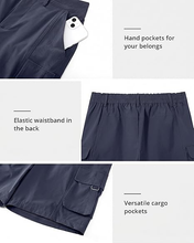 luvamia Cargo Shorts Women High Waisted Casual Elastic Waist 7" Inseam Mid Thigh Hiking Golf Shorts with Utility Pockets