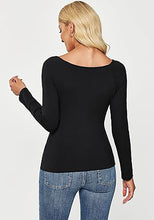 LUVAMIA Fitted Long Sleeve Slim Women Y2K Shirts Raglan Mega Stretch Top Blouses