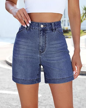 luvamia FleXclusive Jean Shorts for Women High Waisted Trendy Stretchy Denim Shorts 5 Inch Inseam Summer Casual Jorts with Pockets