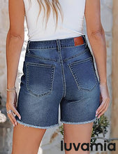 Luvamia Women's Casual Denim Walkshorts Summer Straight
