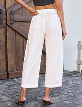 luvamia FleXclusive Barrel Jeans for Women Trendy Wide Leg High Rise Baggy Pull On Elastic Waist Button Fly Drawstring Denim Pants