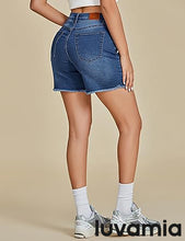 Luvamia Women's Casual Denim Walkshorts Summer Straight
