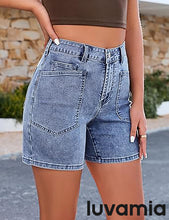 luvamia FleXclusive Jean Shorts Womens High Waisted Trendy Stretchy Denim Shorts Casual Summer Jorts with Pockets Concert Outfits
