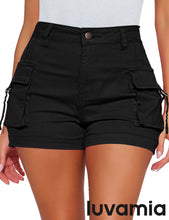luvamia Cargo Shorts for Women Trendy High Wasited Casual Summer Stretchy Utility Cut Off Shorts with Pockets