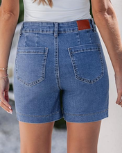 luvamia FleXclusive Jean Shorts for Women High Waisted Trendy Stretchy Denim Shorts 5 Inch Inseam Summer Casual Jorts with Pockets