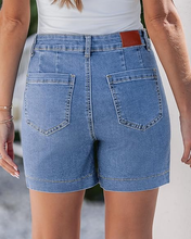 luvamia FleXclusive Jean Shorts for Women High Waisted Trendy Stretchy Denim Shorts 5 Inch Inseam Summer Casual Jorts with Pockets