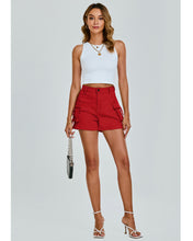 luvamia Cargo Shorts for Women Trendy High Wasited Casual Summer Stretchy Utility Cut Off Shorts with Pockets