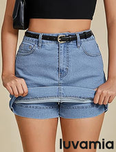 Women's Classic Shorts Skirt Jean Garment Denim Skort