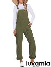 luvamia Corduroy Overalls for Women Loose Fit Baggy Straight Casual Adjustable Straps Bib Jumpsuit Overalls with Pockets
