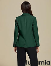 LUVAMIA Women's Classic Button Blazer Single Jacket Coat Long Sleeve