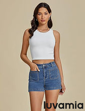 Women's Fit Pull-On Jean Classic Petite Crop Denim Stretch Jeans