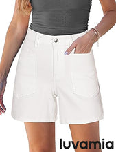 luvamia FleXclusive Jean Shorts Womens High Waisted Trendy Stretchy Denim Shorts Casual Summer Jorts with Pockets Concert Outfits