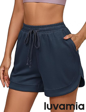 luvamia Sweat Shorts for Women High Waisted Pull On Elastic Waist Loose Fit Comfy Lounge Casual Summer Athleisure Shorts