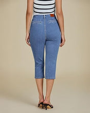 LUVAMIA Women's Casual Jegging Capri Denim Slim Straight High Waist Jeans