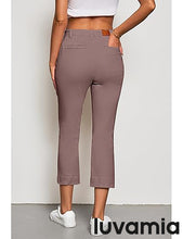 luvamia Capri Jeans for Women High Waisted Slim Straight Stretchy Denim Capris Pants Welt Pockets Casual Cropped Jeans