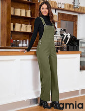 luvamia Corduroy Overalls for Women Loose Fit Baggy Straight Casual Adjustable Straps Bib Jumpsuit Overalls with Pockets