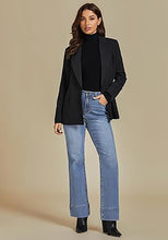 Women's High Waist Regular Fit Slight Stretch Flare Jeans Bell Bottoms