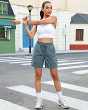 luvamia Hiking Shorts for Women Cargo 7" High Waisted Lightweight Quick Dry Golf Summer Casual Shorts with Pockets
