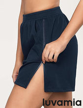 LUVAMIA Women's High Waist Elastic Waistband Shorts Regular Comfort Silhouette