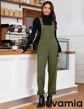 luvamia Corduroy Overalls for Women Loose Fit Baggy Straight Casual Adjustable Straps Bib Jumpsuit Overalls with Pockets