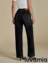 LUVAMIA High Waisted Slim Wide Leg Women Regular fit Full Length
