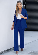 luvamia 2 Piece Outfits for Women Dressy Blazer Jackets High Waisted Straight Leg Pants Suits Set Business Casual Office