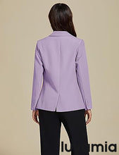 LUVAMIA Women's Classic Button Blazer Single Jacket Coat Long Sleeve