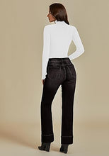 Women's High Waist Regular Fit Slight Stretch Flare Jeans Bell Bottoms