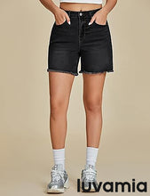 Luvamia Women's Casual Denim Walkshorts Summer Straight