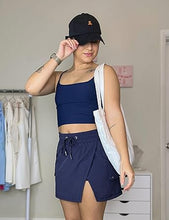 LUVAMIA Women's Active Breathable High Waisted Regular Relaxed Fit Shorts Skort.