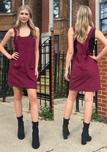 luvamia Corduroy Overall Dress for Women Adjustable Straps Casual Fashion Overalls Pinafore Short Dresses with Pockets