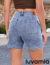luvamia FleXclusive Jean Shorts Womens High Waisted Trendy Stretchy Denim Shorts Casual Summer Jorts with Pockets Concert Outfits