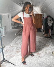 luvamia Jumpsuits for Women Casual Loose Wide Leg Boho Overall Jumpsuit Baggy Summer Outfits with Pockets Bib Overalls