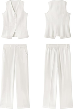 luvamia Two Piece Sets for Women Vest Pantsuits Set Dressy Business Casual Outfits