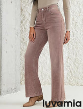 luvamia Flare Jeans for Women Thin Fleece Lined High Waisted Wide Leg Trendy Fall Stretchy Denim Pants Trouser Jeans