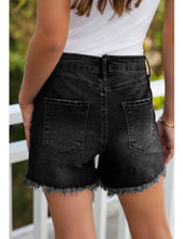 luvamia Jean Shorts for Women High Wasited Trendy Stretchy Crossover Wasit Denim Shorts Raw Hem Casual Summer Pockets